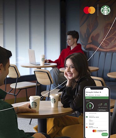 Masterpass’e kayıtlı CardFinans Mastercard’ınla Starbucks Mobil’de 10⭐kazan!